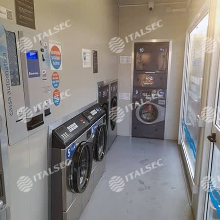 Impianti per lavanderia self service, lavasecco, industriale 13 lavanderia mobile in container